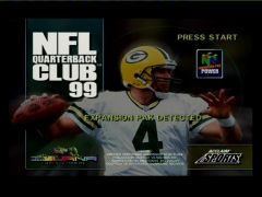 Ecran titre. (NFL Quarterback Club '99)