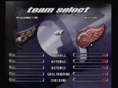 Choix de l'équipe (NHL Breakaway '99)