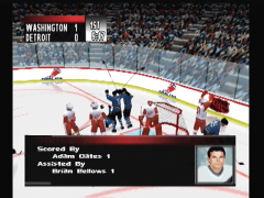 Washington ouvre le score (NHL Breakaway '99)