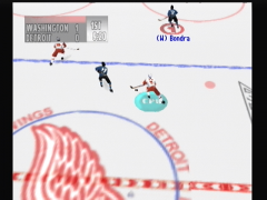 Les graphismes sont très moyens (NHL Breakaway '99)