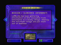 Le briefing (Nuclear Strike 64)