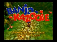 Game title screen (Banjo-Kazooie)