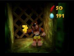 The Grail ! Banjo has found a puzzle piece!  (Banjo-Kazooie)