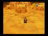 Kazooie trace vers le Sphinx du désert de Gobi. Qu'il n'oublie pas les notes de musique au passage!