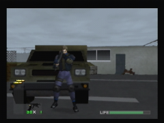 Joli tir de Jean-Luc dans le jeu Operation Winback sur Nintendo 64. L'ennemi n'a pas fait long feu et nous montre une jolie animation. (Operation WinBack)