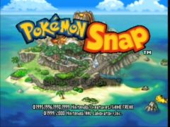 Ecran titre du jeu Pokemon Snap sur Nintendo 64 (Pokemon Snap)