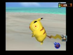 Une deuxième photo de Pikcahu pour la route, le professeur Chen choisira celle qu'il préfère. (Pokemon Snap)