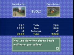 C'est l'heure du verdict ! J'ai une nouvelle photo d'Evoli, mais ma précédente photo était meilleure, dommage... (Pokemon Snap)