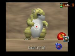 Et voilà Sabelette ! Photo plutôt bien cadrée, elle devrait rapporter des points ! (Pokemon Snap)