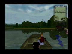 Vous pouvez parcourir le lac pour attaquer de plus grosses proies (Bass Hunter 64)