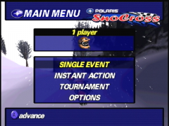 Menu (Polaris SnoCross)