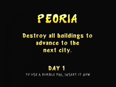 Peoria est le niveau 1 (Rampage World Tour)