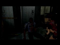 Claire rencontre l'un des derniers survivants du commissariat, Marvin Branagh. (Resident Evil 2)