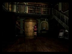 On arrive dans les parties les plus anciennes du manoir, au moins si un zombie approche on entendra le bois craquer ! (Resident Evil 2)