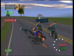 Il s'est pris un méchant taquet! (Road Rash 64)