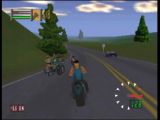 La police fait le ménage dans le peloton pour arrêter les courses du jeu Road Rash 64 sur Nintendo 64