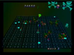 On ne peut pas tuer les robots verts. (Robotron 64)