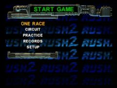Le menu (Rush 2: Extreme Racing)