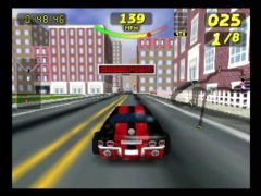 Il faut passer tous les checkpoints. (Rush 2: Extreme Racing)