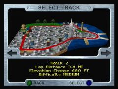 Track selection (San Francisco Rush)