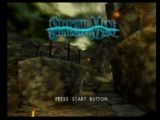 Ecran titre du jeu Shadow Man sur Nintendo 64. Celui-ci présente quelques environnements du jeu