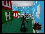 Drôle de décor pour le jeu Shadow Man sur Nintendo 64. Serait-ce la chambre de Luke, le petit frère de Mike Leroi ?