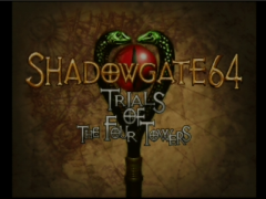 Ecran Titre du jeu Shadowgate 64, suite du Shadowgate de la NES (Shadowgate 64: Trial of the Four Towers)