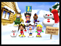 Choix des personnages (Snowboard Kids 2)