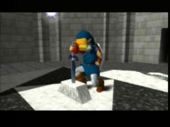 Link retire l'épée du socle. (The Legend Of Zelda: Ocarina Of Time)