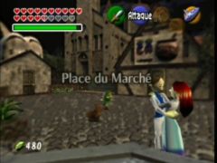 La place du marché. (The Legend Of Zelda: Ocarina Of Time)