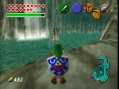 Chez les zoras. (The Legend Of Zelda: Ocarina Of Time)