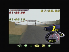 Le mode haute résolution est plus lisible, mais en fenêtré (Top Gear Rally 2)