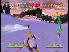 Les courses se jouent à quatre skieurs (Big Mountain 2000)