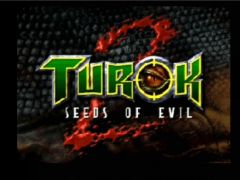 Ecran titre du jeu Turok 2 : Seeds of Evil sur Nintendo 64 (Turok 2: Seeds Of Evil)