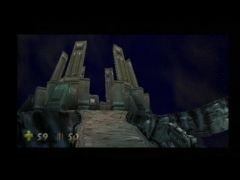 Dans le jeu Turok 2 : Seeds of Evil, le choix du niveau se fait dans cet espace interdimensionnel. Jolie nuit étoilée ! (Turok 2: Seeds Of Evil)