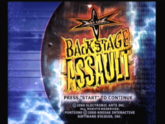 Ecran titre (WCW Backstage Assault)