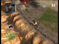 La buggy Skyfall, qui porte bien son nom. Il faut prendre une bosse et atterrir sur les bâtiments pour les détruire  (Blast Corps)