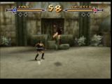 Combat entre Xena et Velasca dans le jeu Xena Warrior Princess - the talisman of fate sur Nintendo 64