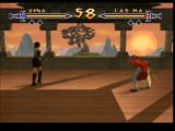 Xena et Lao Ma parées à se battre dans le jeu Xena Warrior Princess - the talisman of fate sur Nintendo 64