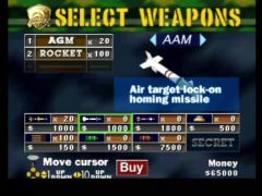 Choix des armes (Chopper Attack)