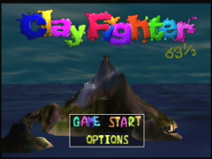 Ecran titre (ClayFighter 63 1/3)