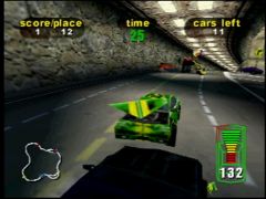 Dans un tunnel (Destruction Derby 64)