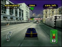 Les courses se déroulent aussi dans des circuits urbains (Destruction Derby 64)