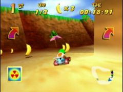 Les bananes rendent votre kart plus véloce. (Diddy Kong Racing)