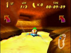 Vol au dessus d'un torrent de lave! (Diddy Kong Racing)