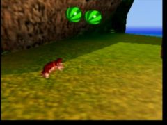 L'île de Donkey Kong n'est pas très détaillée... (Donkey Kong 64)