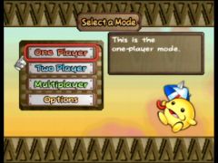 Le menu (Dr. Mario 64)