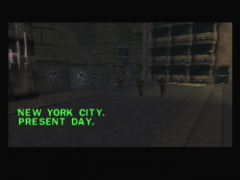 Début du jeu dans le New-York actuel (Duke Nukem Zero Hour)