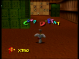 Premier niveau du jeu Earthworm Jim 3D sur Nintendo 64