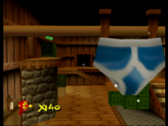 Ce slip a forcément une utilité dans ce niveau du jeu Earthworm Jim 3D sur Nintendo 64 (Earthworm Jim 3D)